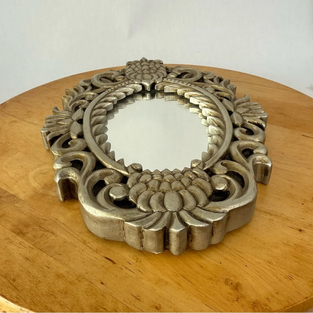 Baroque Ornate Mirror /Filigree Regency Mirror/ Victorian French Boudoir Mirror